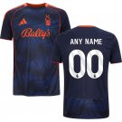 adult & kids Nottingham Forest Soccer Uniform 00 Custom name number Jersey 2526 Third Shirt Navy