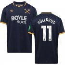 adult & kids West Ham Soccer Uniform 11 Niclas Fullkrug Jersey 2526 Third Activewear Blue Shirt