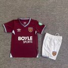 youth West Ham Soccer Uniform suit Blank Jersey set 2526 kids Home Activewear Burgundy Shirt kit