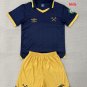 adult & kids West Ham Soccer Uniform suit Blank Jersey set 2526 Third Activewear Blue Shirt kit