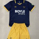 adult & kids West Ham Soccer Uniform suit Blank Jersey set 2526 Third Activewear Blue Shirt kit