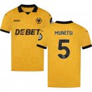 adult & kids Wolverhampton Wanderers Soccer Uniform 5 Marshall Munetsi Jersey 2526 Home Shirt Yellow