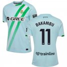 adult unisex Real Betis Soccer Uniform 11 Cedric Bakambu Jersey 2526 Away Activewear Teal Shirt