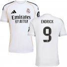 adult & kids Real Madrid Soccer Uniform 9 Endrick Moreira Jersey 2526 Home Activewear White Shirt