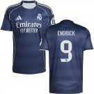 adult & kids Real Madrid Soccer Uniform 9 Endrick Moreira Jersey 2526 Away Activewear Blue Shirt