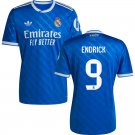 adult & kids Real Madrid Soccer Uniform 9 Endrick Moreira Jersey 2526 Third Activewear Blue Shirt