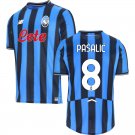 adult unisex Atalanta Soccer Uniform 8 Mario Pasalic Jersey 2526 Home Activewear Blue Shirt