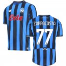 adult unisex Atalanta Soccer Uniform 77 Davide Zappacosta Jersey 2526 Home Activewear Blue Shirt