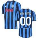 adult unisex Atalanta Soccer Uniform 00 Custom name number Jersey 2526 Home Activewear Blue Shirt