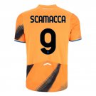 adult & kids Atalanta Soccer Uniform 9 Gianluca Scamacca Jersey 2526 Third Activewear Orange Shirt