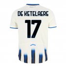 adult & kids Atalanta Soccer Uniform 17 Charles De Ketelaere Jersey 2526 Away Activewear White Shirt