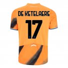adult & kids Atalanta Soccer Uniform 17 Charles De Ketelaere Jersey 2526 Third Activewear Orange