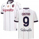 adult & kids Bologna Soccer Uniform 9 Santiago Castro Jersey 2526 Away Activewear White Shirt