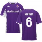 adult unisex Fiorentina Soccer Uniform 6 Luca Ranieri Jersey 2526 Home Activewear Purple Shirt
