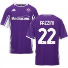 adult unisex Fiorentina Soccer Uniform 22 Jacopo Fazzini Jersey 2526 Home Activewear Purple