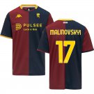 adult unisex Genoa Soccer Uniform 17 Ruslan Malinovskyi Jersey 2526 Home Activewear Navy/Red Shirt
