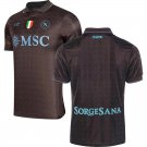 adult & kids Napoli Soccer Uniform Blank Jersey 2526 Third Activewear Black Shirt