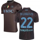 adult & kids Napoli Soccer Uniform 22 Giovanni Di Lorenzo Jersey 2526 Third Activewear Black Shirt