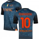 adult unisex Napoli Soccer Uniform 10 Diego Maradona Jersey 2526 Halloween Activewear Dark Blue