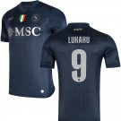 adult unisex Napoli Soccer Uniform 9 Romelu Lukaku Jersey 2526 Third Activewear Navy Shirt