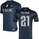 adult unisex Napoli Soccer Uniform 21 Matteo Politano Jersey 2526 Third Activewear Navy Shirt