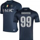 adult unisex Napoli Soccer Uniform 99 Frank Anguissa Jersey 2526 Third Activewear Navy Shirt