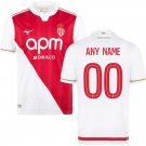 adult & kids Monaco Soccer Uniform 00 Custom name number Jersey 2526 Home Activewear White Shirt