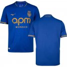 adult & kids Monaco Soccer Uniform Blank Jersey 2526 Away Activewear Blue Shirt