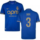 adult & kids Monaco Soccer Uniform 3 Eric Dier Jersey 2526 Away Activewear Blue Shirt