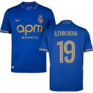 adult & kids Monaco Soccer Uniform 19 George ilenikhena Jersey 2526 Away Activewear Blue Shirt