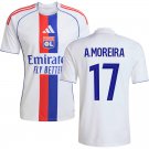 adult & kids Olympique Lyon Soccer Uniform 17 Afonso Moreira Jersey 2526 Home Activewear White Shirt