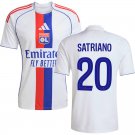 adult & kids Olympique Lyon Soccer Uniform 20 Martin Satriano Jersey 2526 Home Activewear White