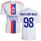 adult & kids Olympique Lyon Soccer Uniform 98 MAITLAND-NILES Jersey 2526 Home Activewear White