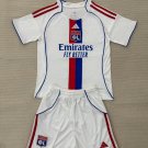 adult & kids Olympique Lyon Soccer Uniform suit Blank Jersey set 2526 Home Activewear White kit