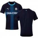 adult & kids Olympique Marseille Soccer Uniform Blank Jersey 2526 Away Activewear Navy Shirt