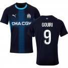 adult & kids Olympique Marseille Soccer Uniform 9 Amine Gouiri Jersey 2526 Away Activewear Navy