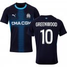 adult & kids Olympique Marseille Soccer Uniform 10 Mason Greenwood Jersey 2526 Away Activewear Navy