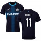 adult & kids Olympique Marseille Soccer Uniform 11 Amine Harit Jersey 2526 Away Activewear Navy