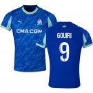 adult & kids Olympique Marseille Soccer Uniform 9 Amine Gouiri Jersey 2526 Third Activewear Blue