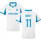 adult & kids Olympique Marseille Soccer Uniform 11 Amine Harit Jersey 2526 Home Activewear White
