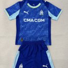 adult & kids Olympique Marseille Soccer Uniform suit Blank Jersey set 2526 Third Activewear Blue kit