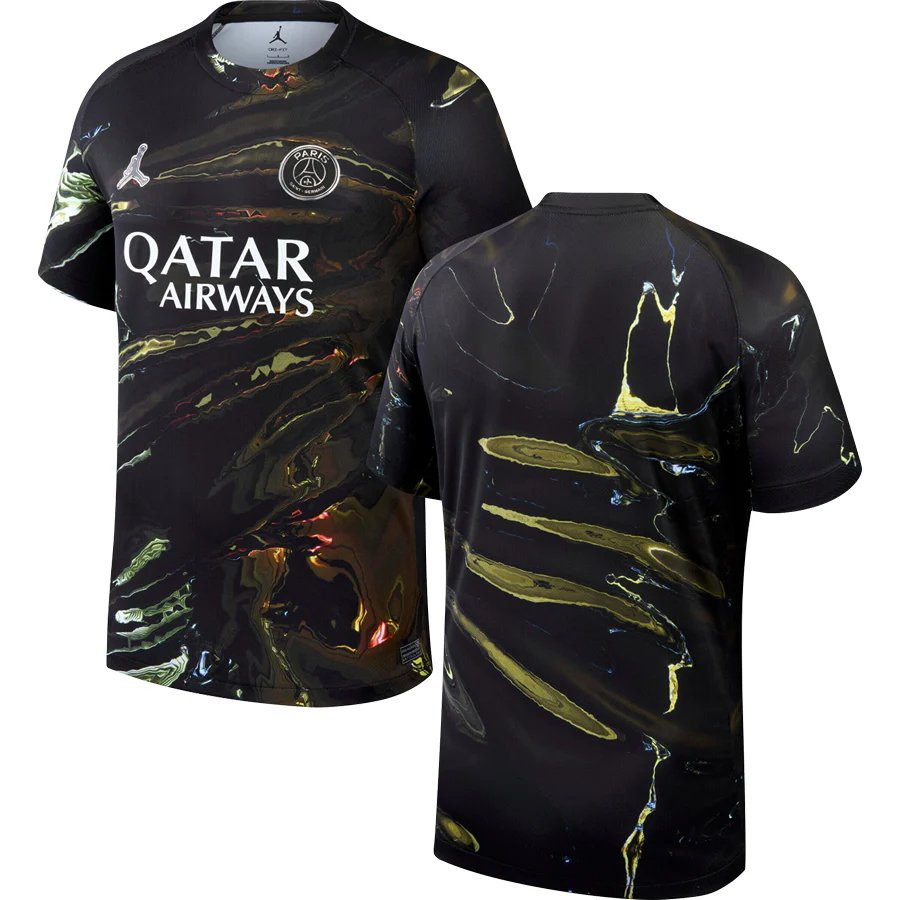 adult & kids Paris Saint-Germain Soccer Uniform Blank Jersey 2526 Night Edition Activewear Black