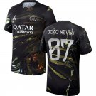 adult & kids Paris Saint-Germain Soccer Uniform 87 João Neves Jersey 2526 Night Edition Shirt Black