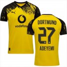 adult & kids Borussia Dortmund Soccer Uniform 27 Karim Adeyemi Jersey 2526 Home Activewear Yellow