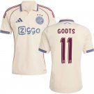 adult & kids Ajax Soccer Uniform 11 Mika Godts Jersey 2526 Third Activewear Beige Shirt