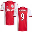 adult & kids Ajax Soccer Uniform 9 Kasper Dolberg Jersey 2526 Home Activewear Red Shirt