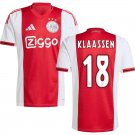 adult & kids Ajax Soccer Uniform 18 Davy Klaassen Jersey 2526 Home Activewear Red Shirt