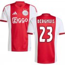 adult & kids Ajax Soccer Uniform 23 Steven Berghuis Jersey 2526 Home Activewear Red Shirt