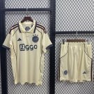 adult & kids Ajax Soccer Uniform suit Blank Jersey set 2526 Third Activewear Beige Shirt kit