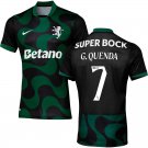 adult & kids Sporting Lisbon Soccer Uniform 7 Geovany Quenda Jersey 2526 Fifth Activewear Green